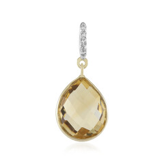 9K Citrine Gold Pendant