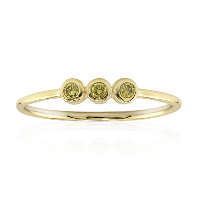 9K VS1 Yellow Diamond Gold Ring (Annette)