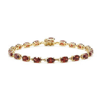 Mozambique Garnet Silver Bracelet