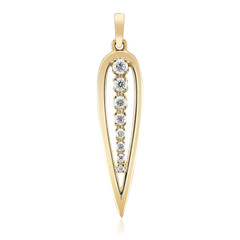 9K SI1 (G) Diamond Gold Pendant