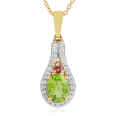 Peridot Silver Necklace