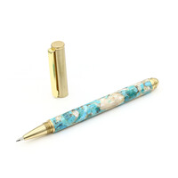 Multi Gem Brass Pen