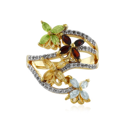 Mozambique Garnet Silver Ring