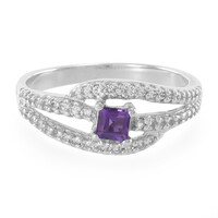 Zambian Amethyst Silver Ring