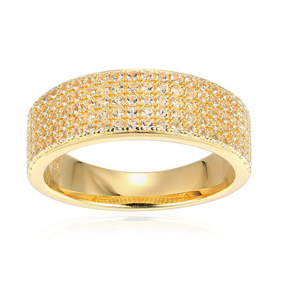 White Topaz Silver Ring
