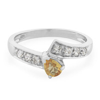 Yellow Sapphire Silver Ring