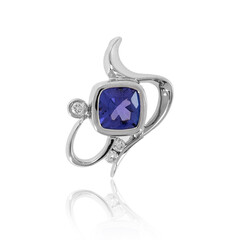 AAA Tanzanite Platinium Pendant