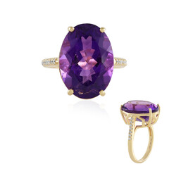 Siberian Amethyst Silver Ring