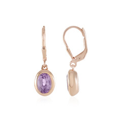 Rose de France Amethyst Silver Earrings