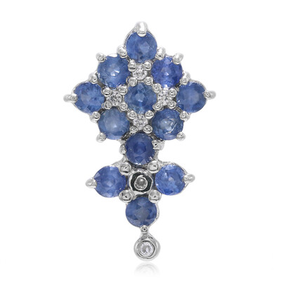 Kanchanaburi Sapphire Silver Pendant
