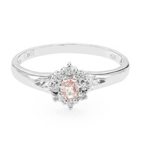 Padparadscha Sapphire Silver Ring