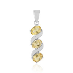 Yellow Beryl Silver Pendant