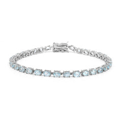 Sky Blue Topaz Silver Bracelet