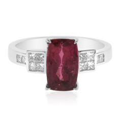 14K AAA Brazilian Rubelite Gold Ring (CIRARI)