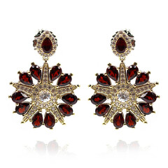 Mozambique Garnet Silver Earrings (Dallas Prince Designs)