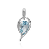 Sky Blue Topaz Silver Pendant