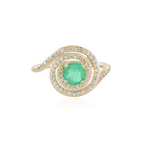 9K Russian Emerald Gold Ring (de Melo)