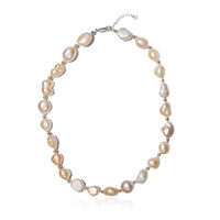 Freshwater pearl Silver Necklace (TPC)