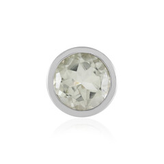 Green Amethyst Silver Pendant