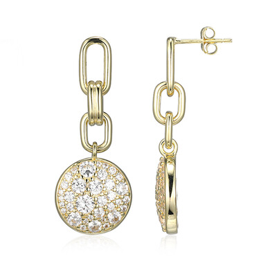 Zircon Silver Earrings (Adela Silber)