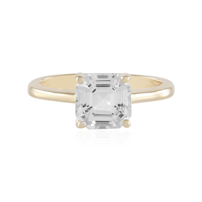 White Topaz Silver Ring
