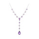 Zambian Amethyst Silver Necklace
