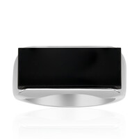 Black Onyx Silver Ring