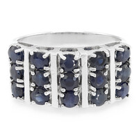 Blue Sapphire Silver Ring