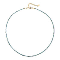 Blue Diamond Silver Necklace
