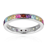 Ruby Silver Ring (Adela Silber)