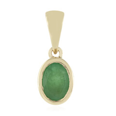 9K Socoto Emerald Gold Pendant