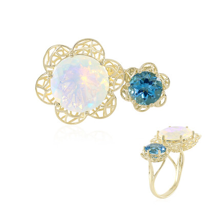 9K Welo Opal Gold Ring (Ornaments by de Melo)