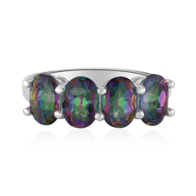 Mystic Quartz Silver Ring