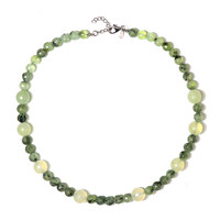 Prehnite Silver Necklace