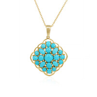 Sleeping Beauty Turquoise Silver Necklace