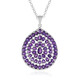 Zambian Amethyst Silver Necklace