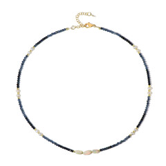 Blue Sapphire Silver Necklace (Riya)