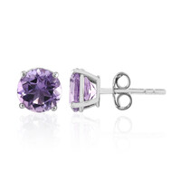 Amethyst Silver Earrings