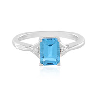 Swiss Blue Topaz Silver Ring