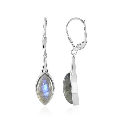 Blue Maniry Labradorite Silver Earrings (KM by Juwelo)