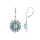 Sleeping Beauty Turquoise Silver Earrings (Desert Chic)