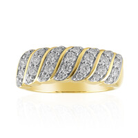 14K VVS1 (G) Diamond Gold Ring