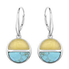 Turquoise Silver Earrings