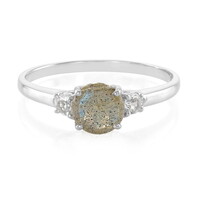 Romanian Spectrolite Silver Ring