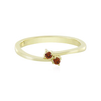 9K I4 Red Diamond Gold Ring