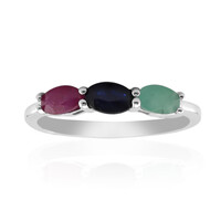 Brazilian Emerald Silver Ring