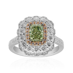 18K SI1 Green Diamond Gold Ring (CIRARI)