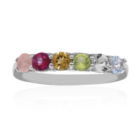 Pink Topaz Silver Ring