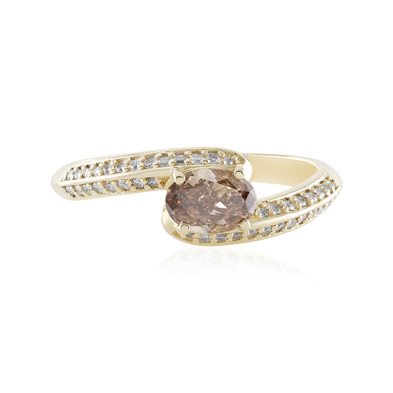 Gems of Distinction 14K Gold 2.10ctw Champagne Diamond 6-Stone Ring