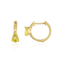 Madagascar Yellow Sapphire Silver Earrings